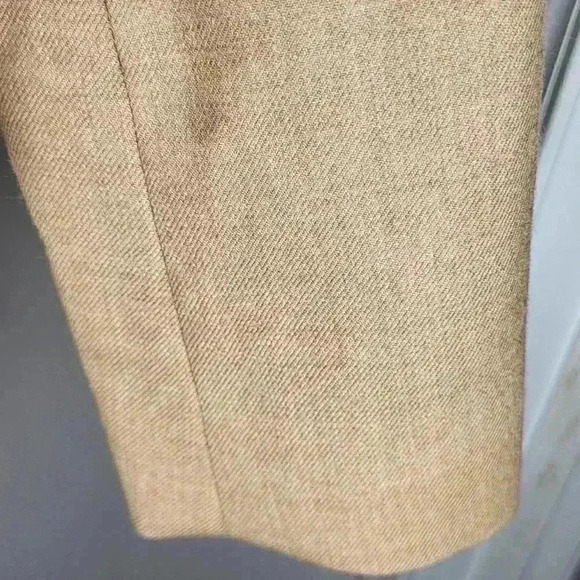 Pendleton Woolen Mills Women Virgin Wool Full Zip Dress Jacket Beige Sz 10 - Picture 6 of 11